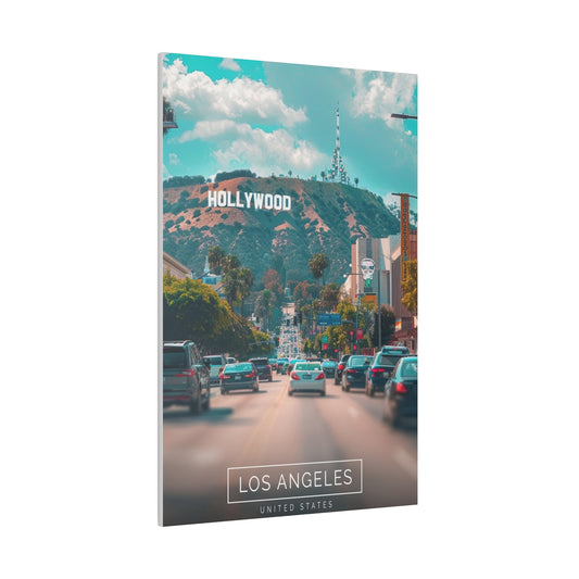 Streets of Stardom: Hollywood (Matte Canvas, Stretched)