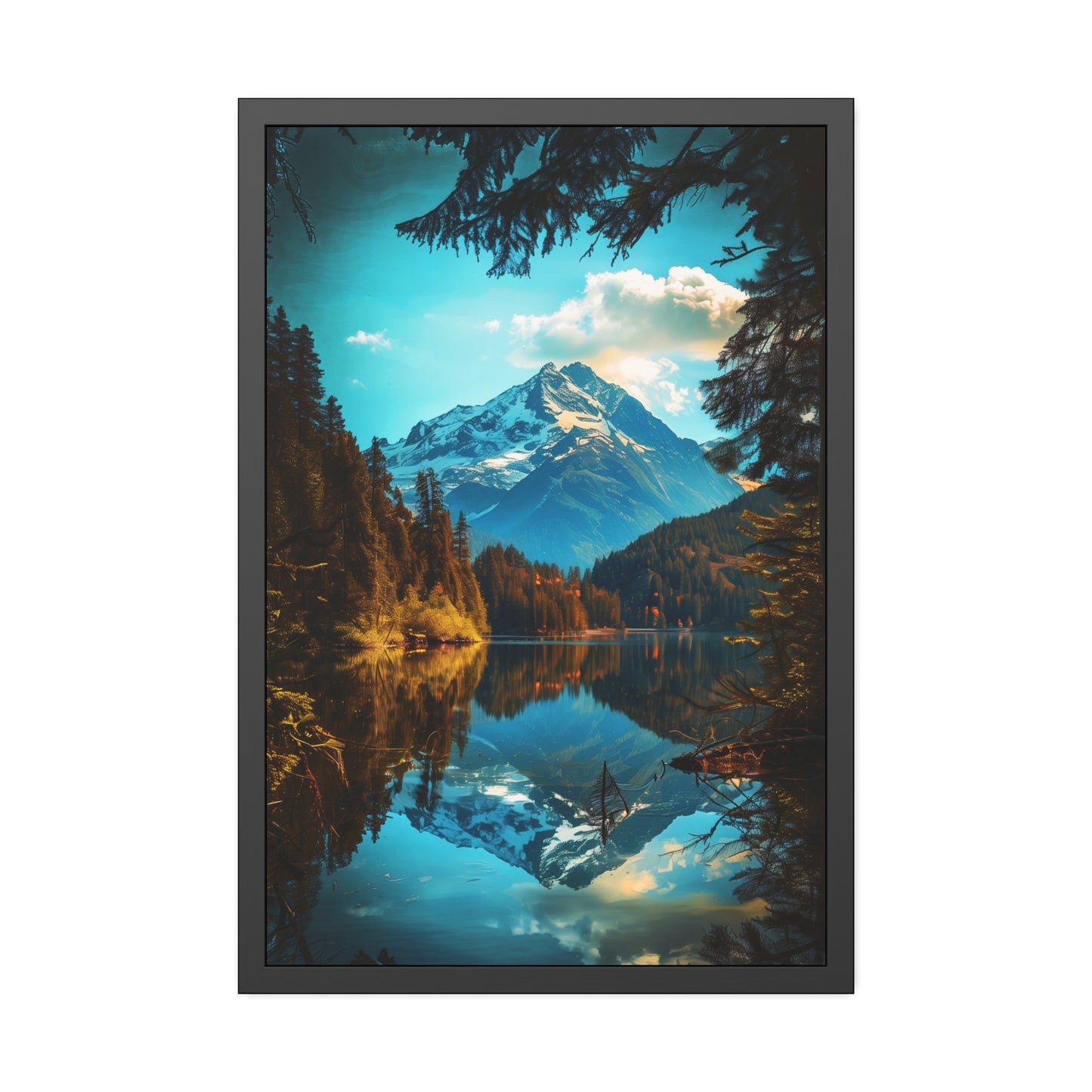 Mountain Reflection (Framed Paper Posters)