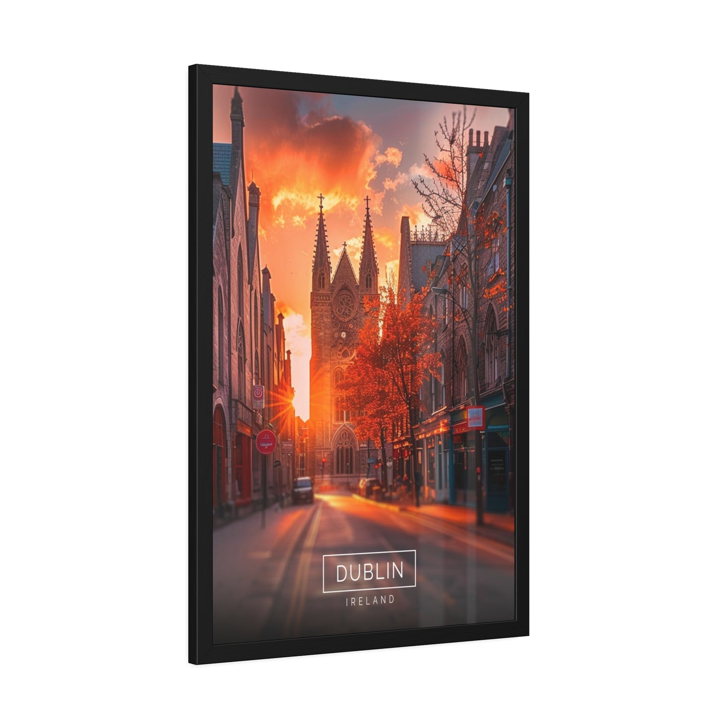 Dublin at Dusk (Framed Paper Posters)