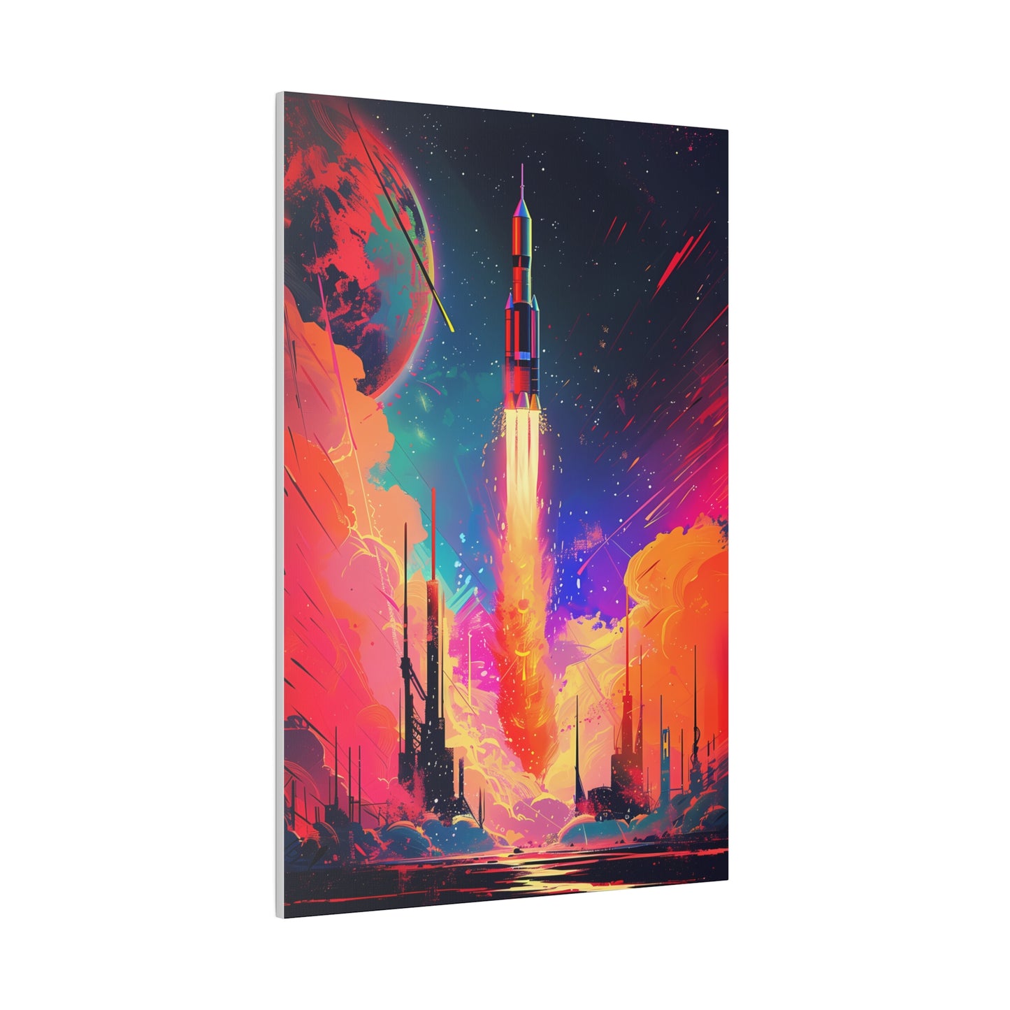 Launch Into the Cosmos (Matte Canvas, Stretched)