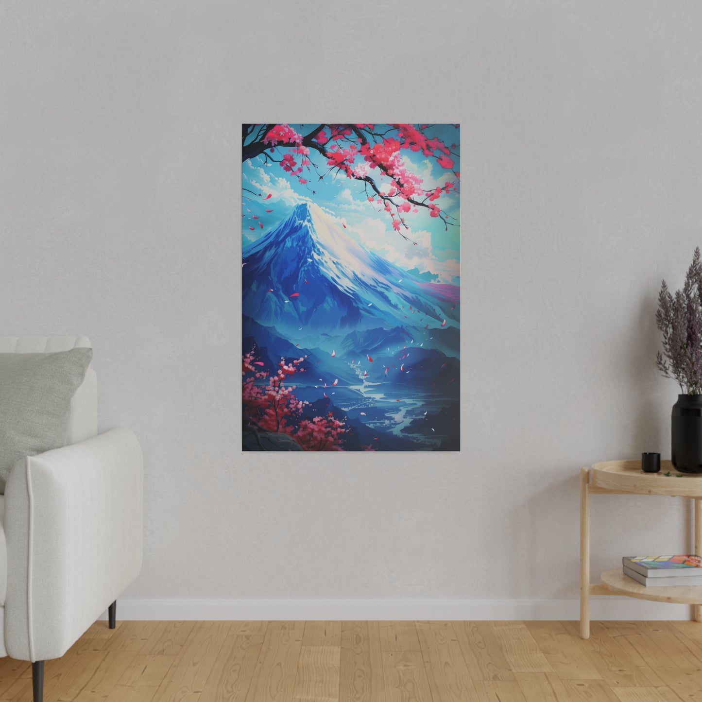 Cherry Blossom Landscape (Matte Canvas, Stretched)