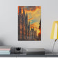 Milan Cathedral Sunset (Matte Canvas, Stretched)