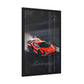 Red Lamborghini Drift (Framed Paper Posters)