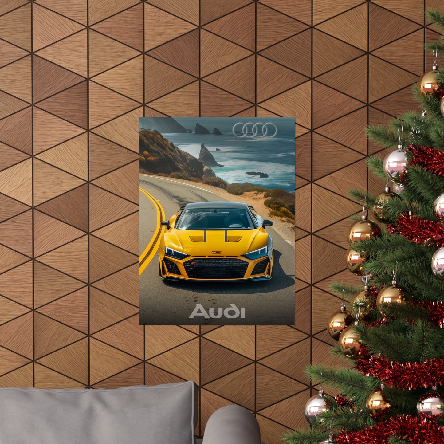 Yellow Gold Audi (Matte Vertical Posters)