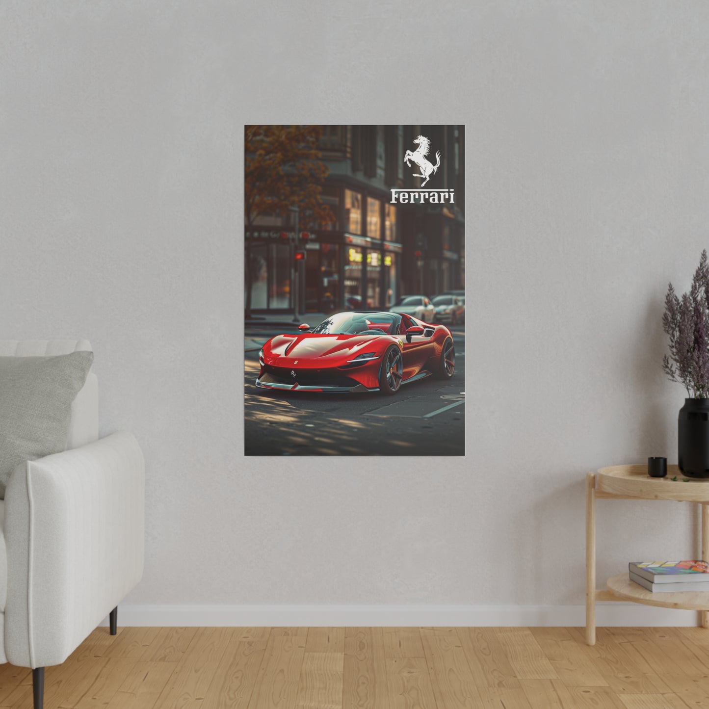 Fast Ferrari (Matte Canvas, Stretched)