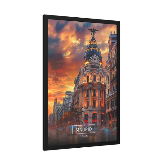 Madrid Sunset Splendor (Framed Paper Posters)