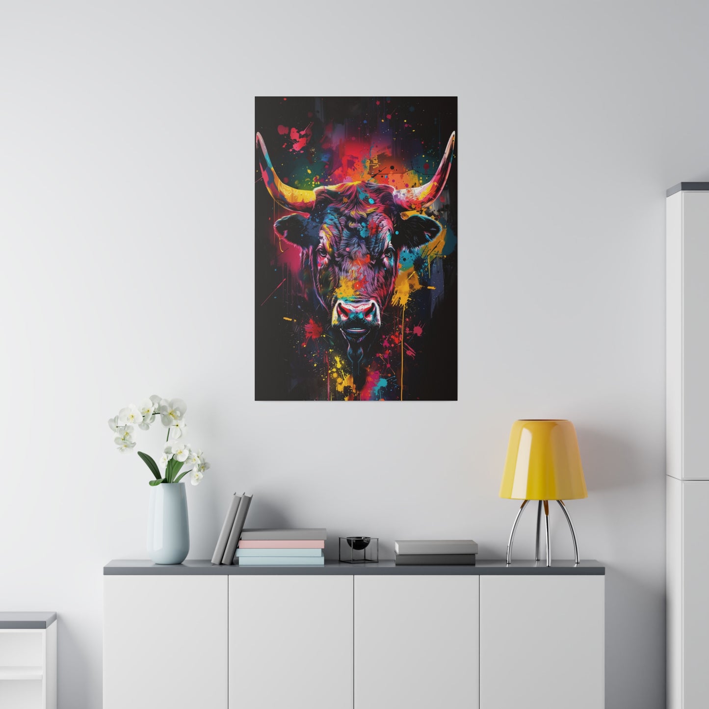 Celestial Bull (Matte Canvas, Stretched)