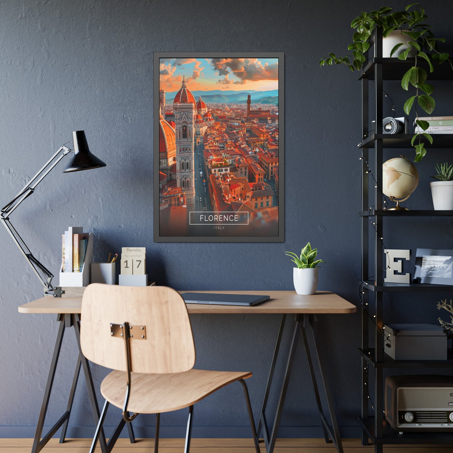 Sunset in Florence (Framed Paper Posters)