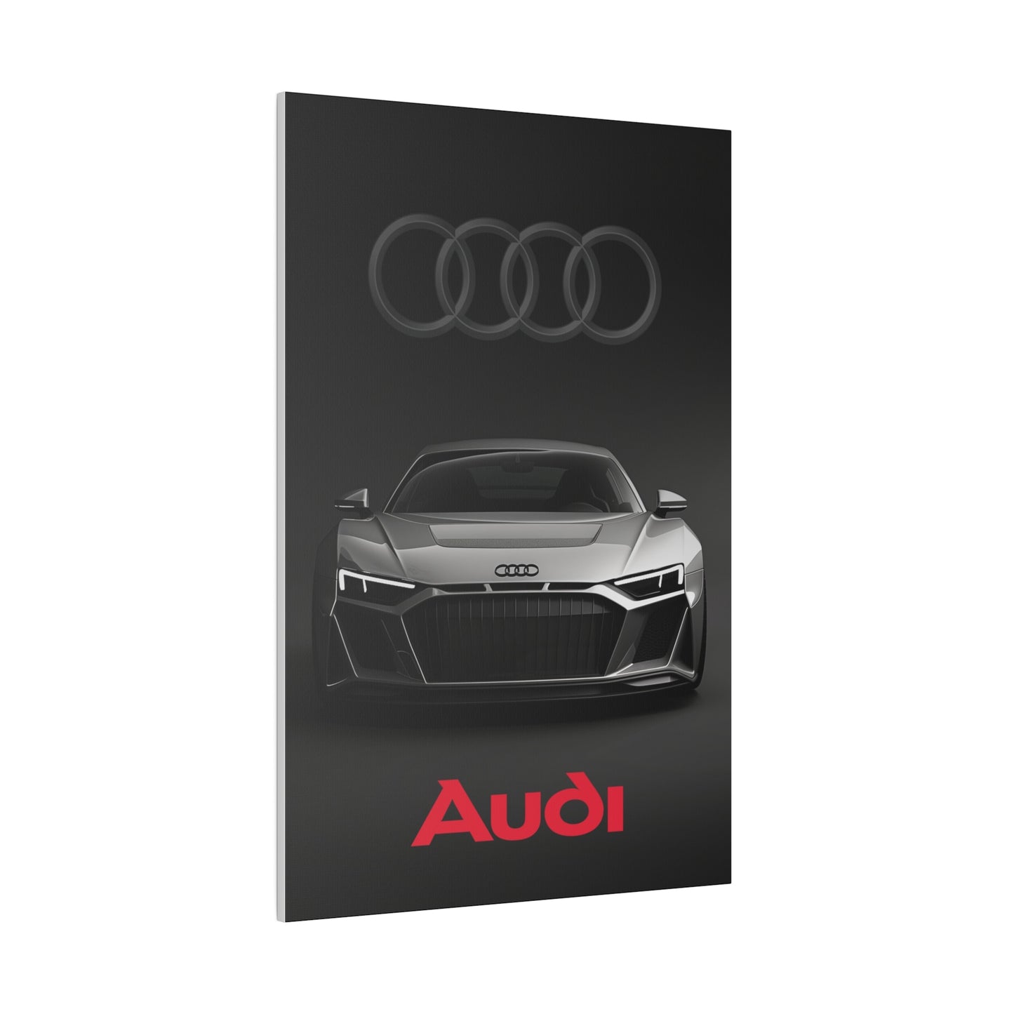 Luxury black Audi (Matte Canvas, Stretched)