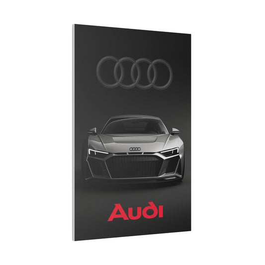 Luxury black Audi (Matte Canvas, Stretched)