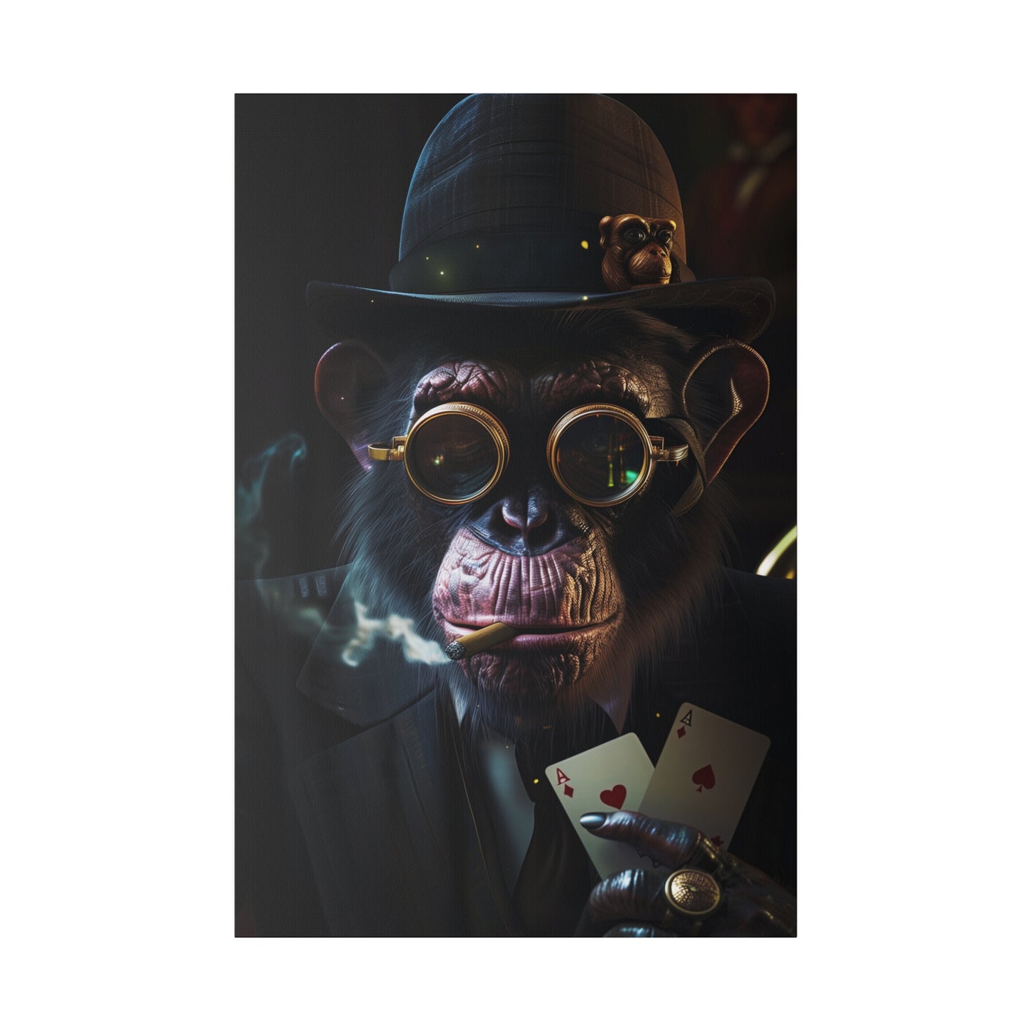 Dapper Chimp (Matte Canvas, Stretched)