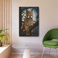 Lynx in the Forest (Metal Art Sign)