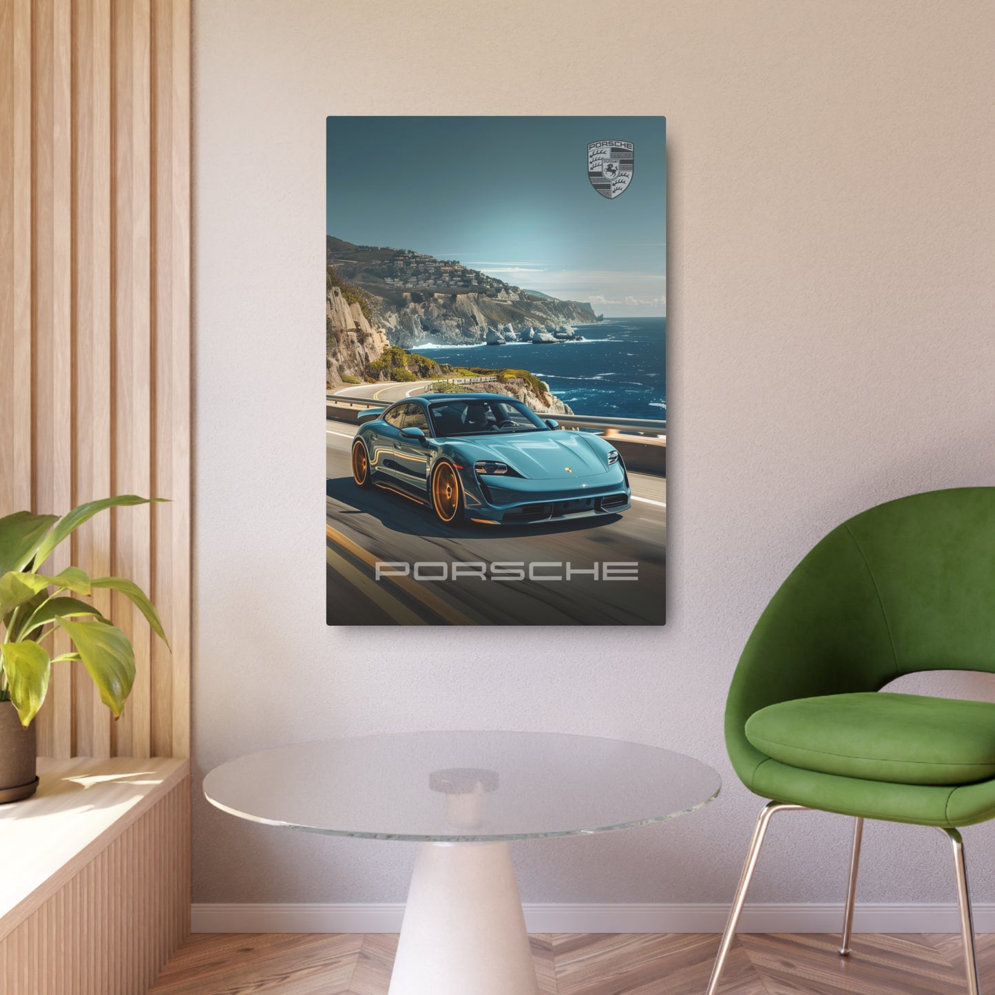 Porsche Seaside Drive (Metal Art Sign)