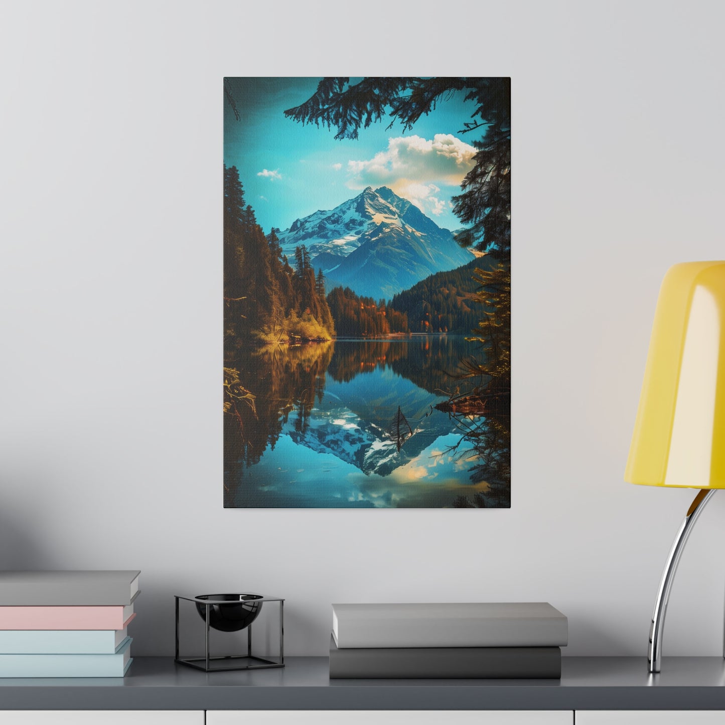 Mountain Reflection (Matte Canvas, Stretched)