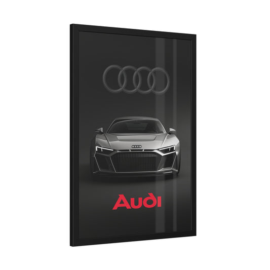 Luxury black Audi (Framed Paper Posters)