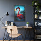 Dramatic Sky and Flamingo (Framed Paper Posters)