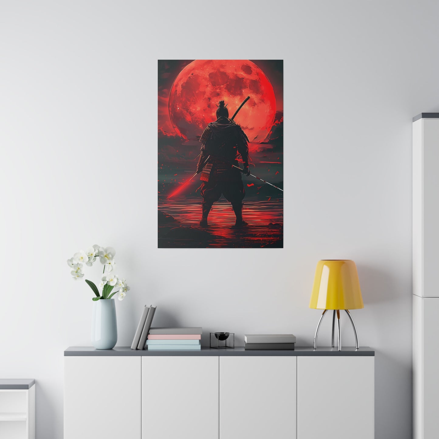 Samurai's Eclipse  (Matte Canvas, Stretched)