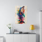 Colorful Whale Splash (Matte Canvas, Stretched)