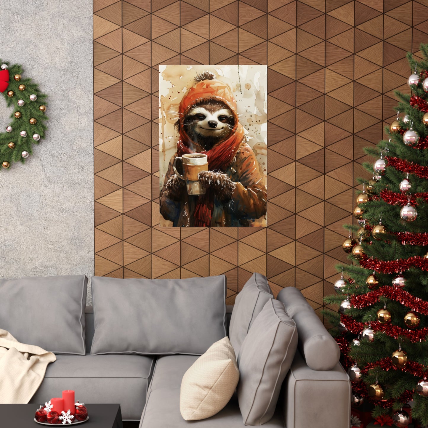 Warm and Cozy Sloth (Matte Vertical Posters)