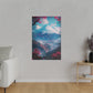 Cherry Blossom Mountain (Matte Canvas, Stretched)