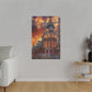 Madrid Sunset Splendor (Matte Canvas, Stretched)