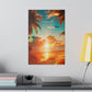 Tropical Sunset Bliss (Matte Canvas, Stretched)