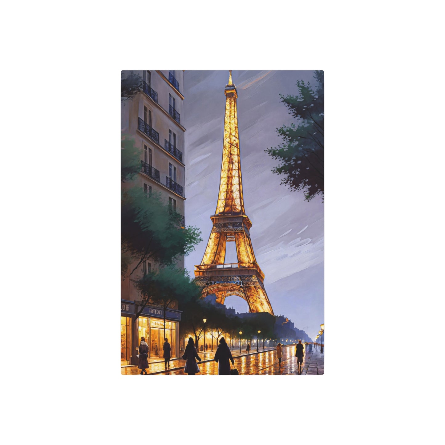 Parisian Twilight (Metal Art Sign)