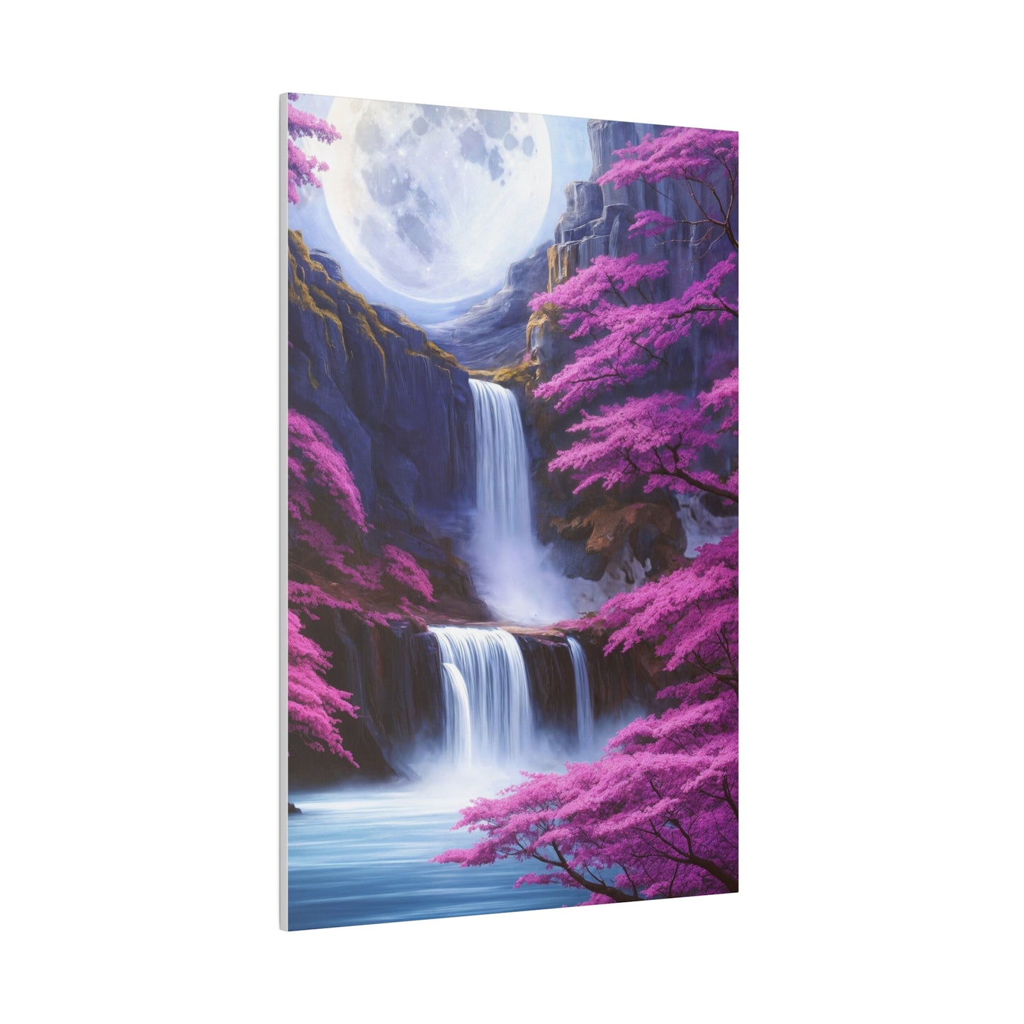 Lunar Falls Sakura Dream (Matte Canvas, Stretched)