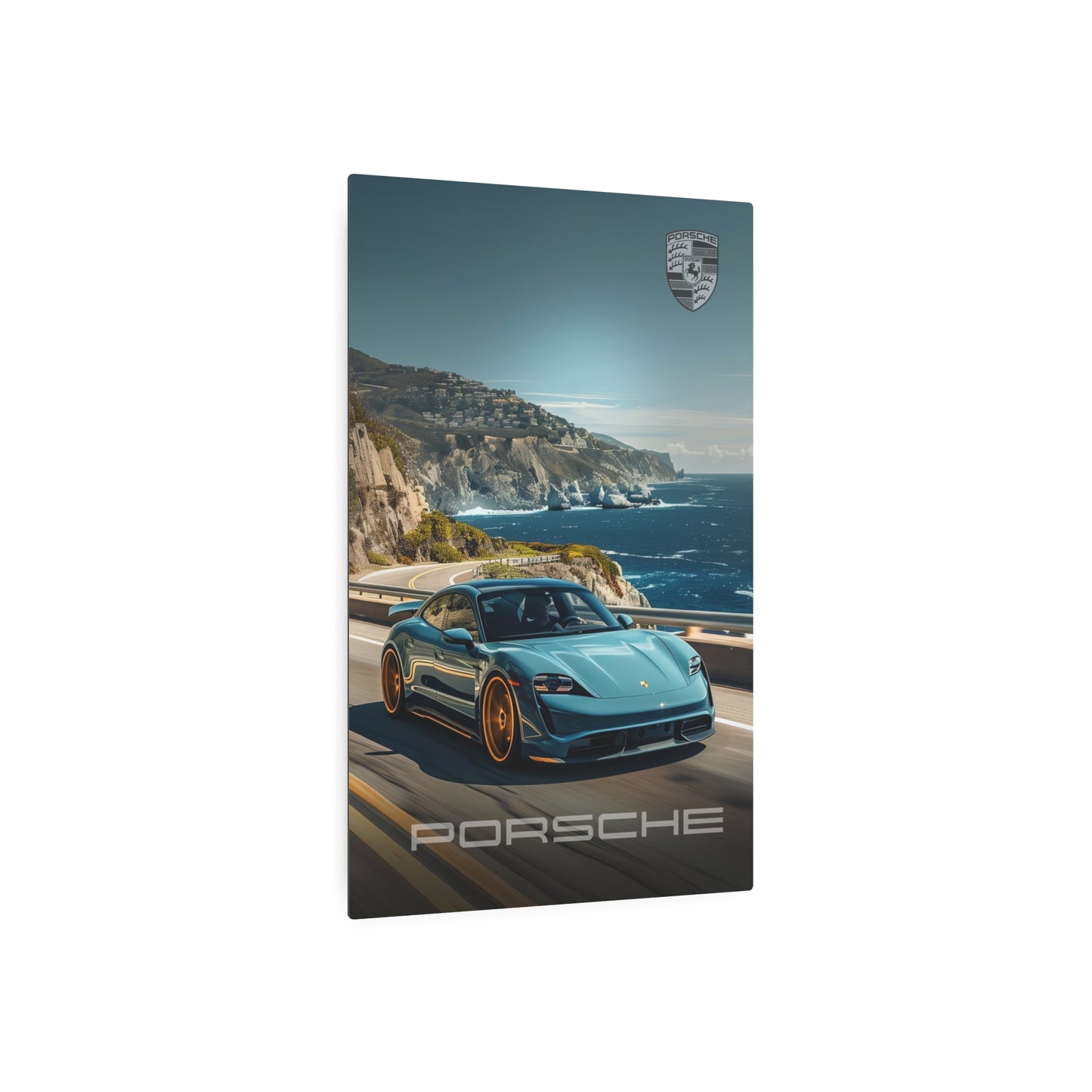 Porsche Seaside Drive (Metal Art Sign)