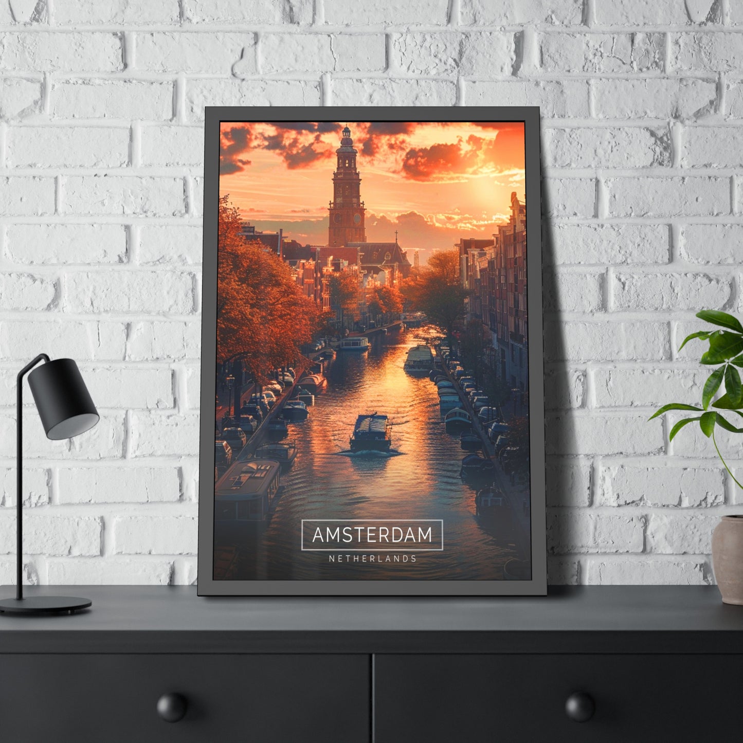 Amsterdam Sunset (Framed Paper Posters)