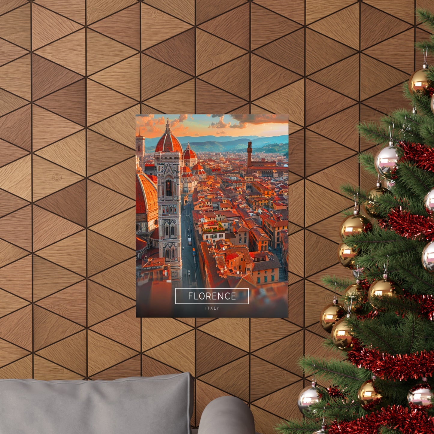 Sunset in Florence (Matte Vertical Posters)