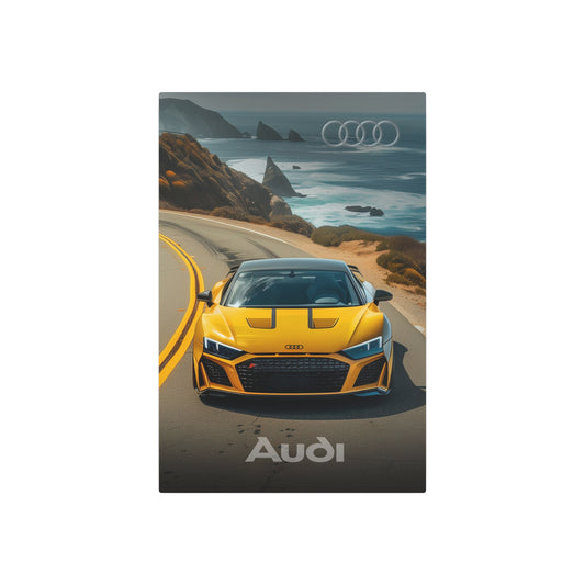 Yellow Gold Audi (Metal Art Sign)