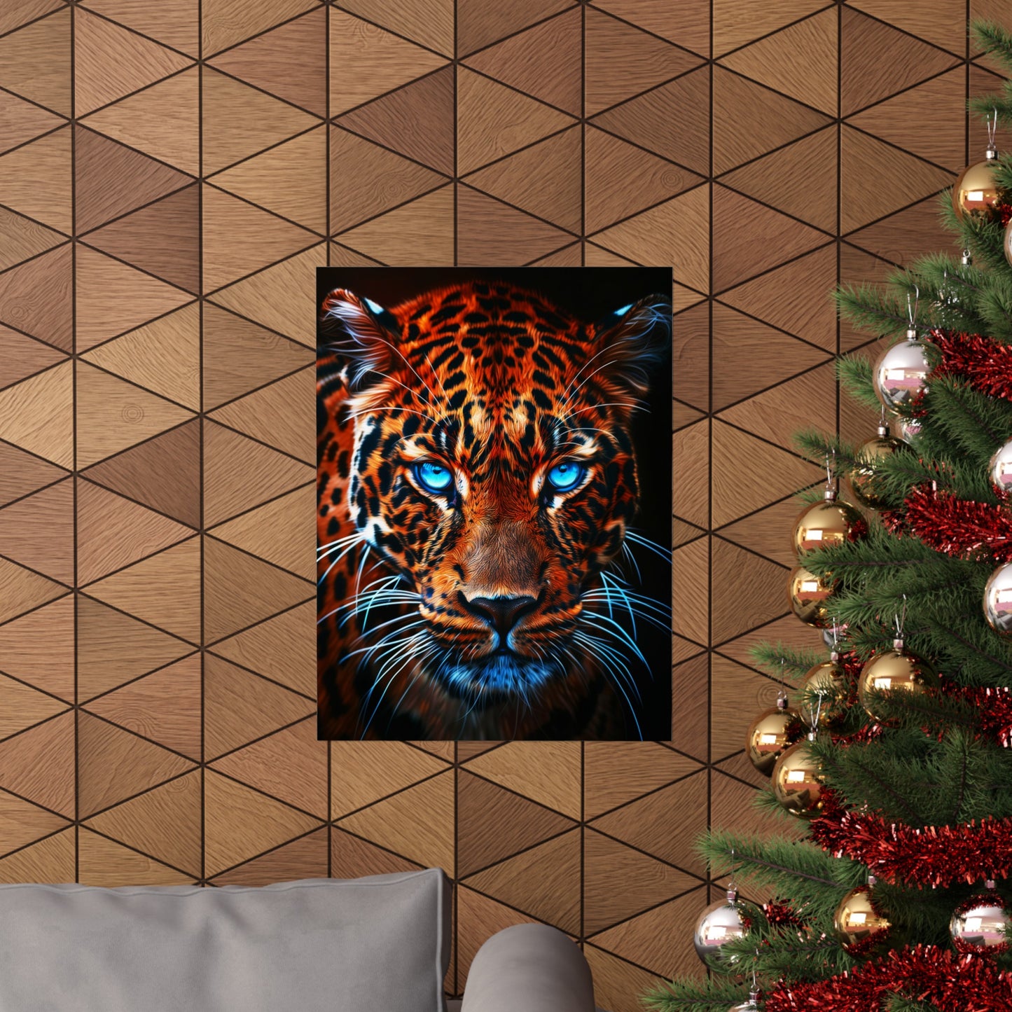 Blue-Eyed Leopard (Matte Vertical Posters)