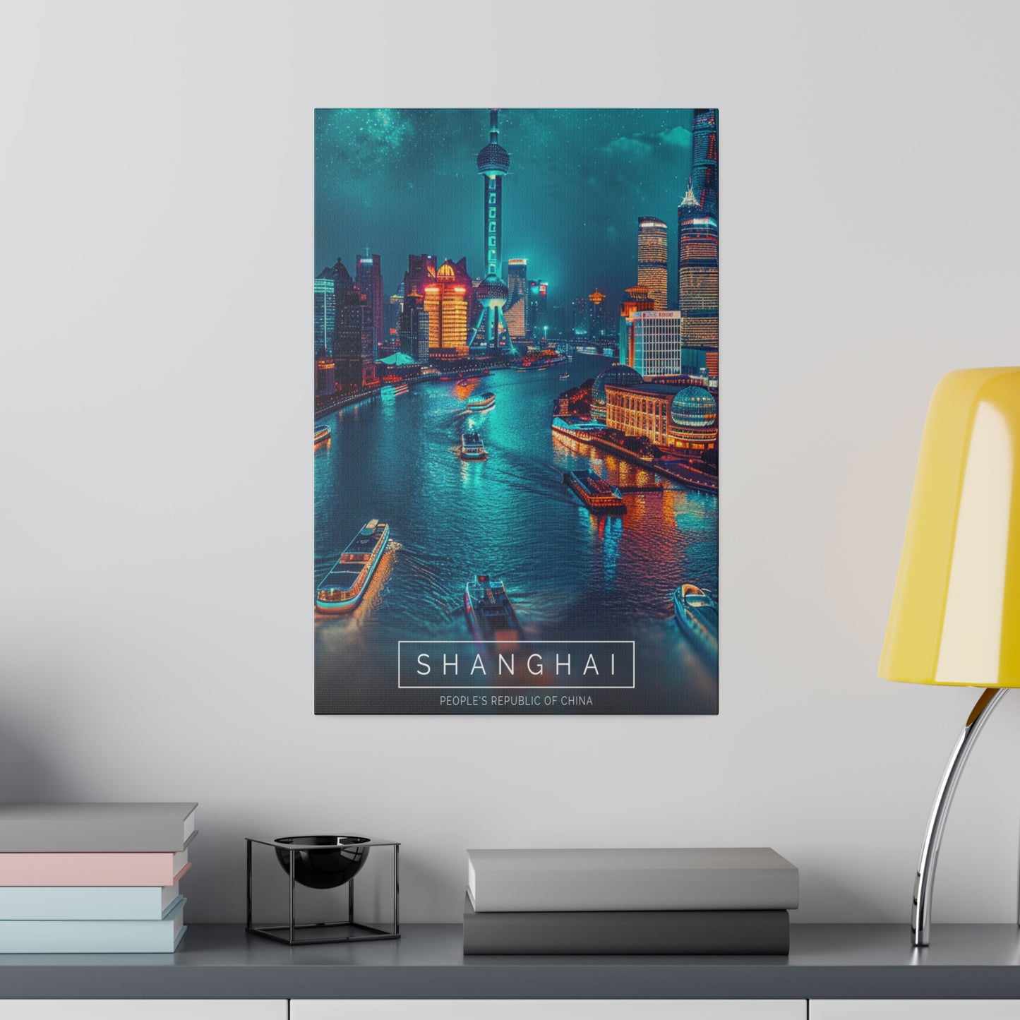 Cosmopolitan Glow: Shanghai (Matte Canvas, Stretched)