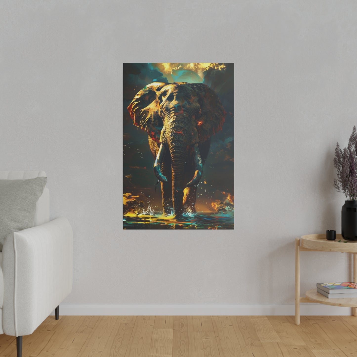 Majestic Elephant (Matte Canvas, Stretched)