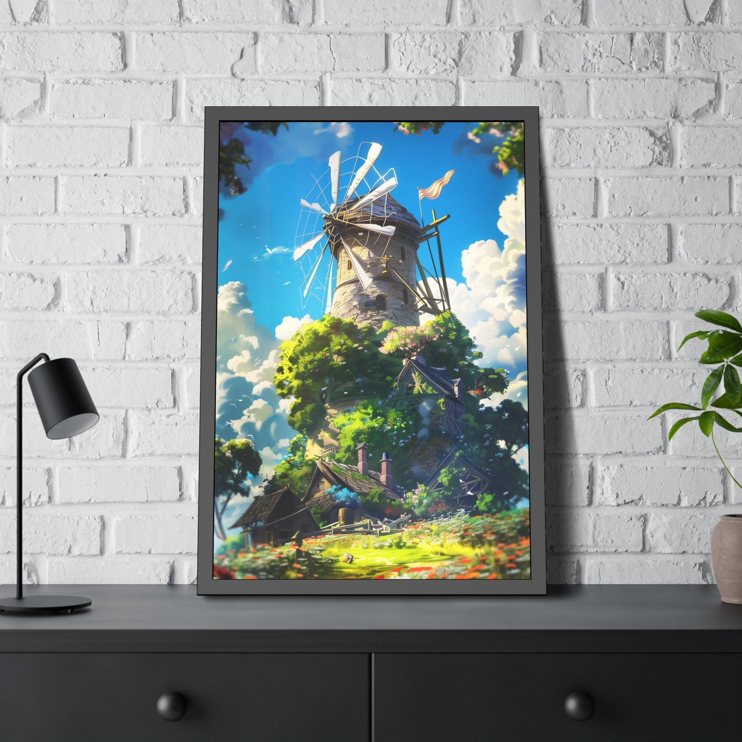 Enchanting Windmill (Framed Paper Posters)