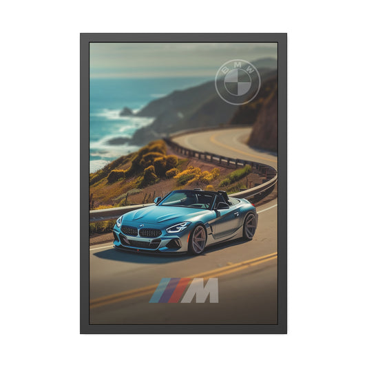 BMW on Serpentine Roads (Framed Paper Posters)