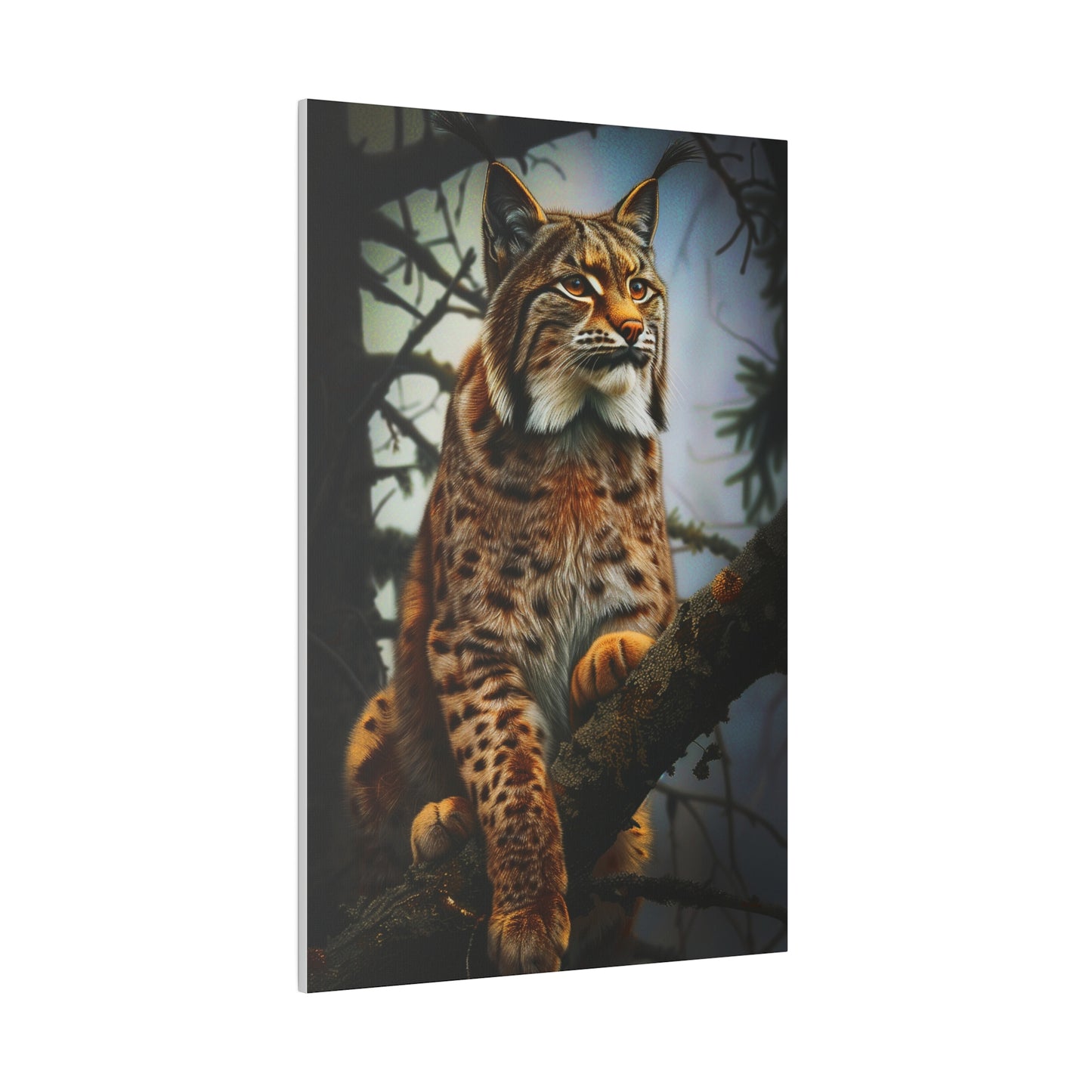 Lynx in the Forest (Matte Canvas, Stretched)