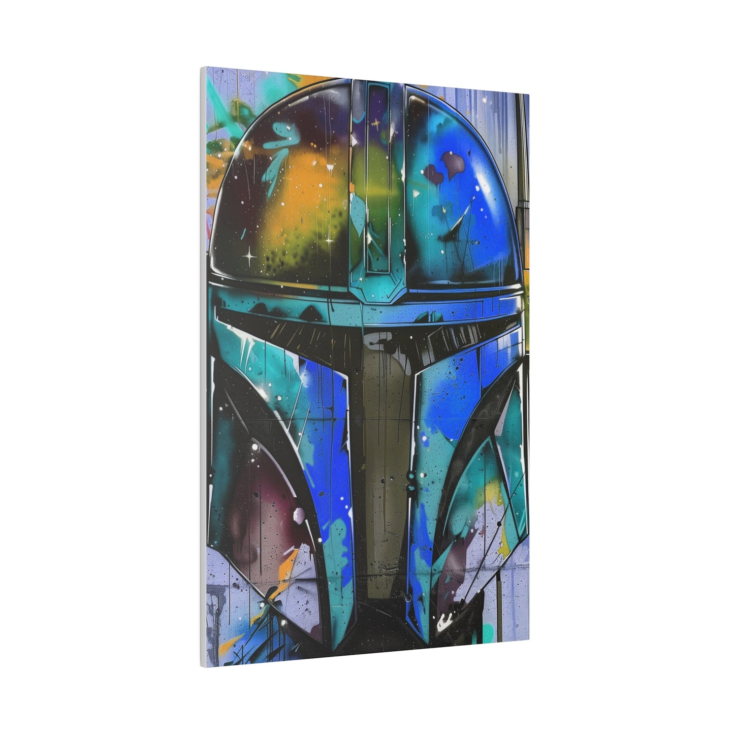 Galactic Warrior Graffiti (Matte Canvas, Stretched)