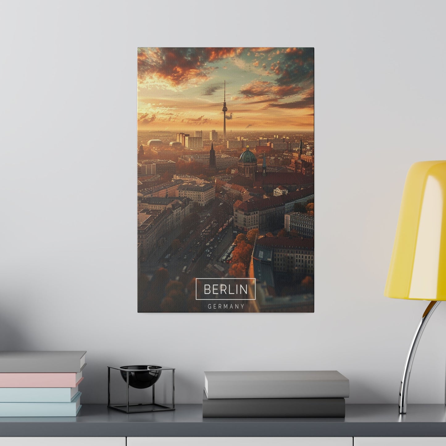 Berlin Skyline (Matte Canvas, Stretched)