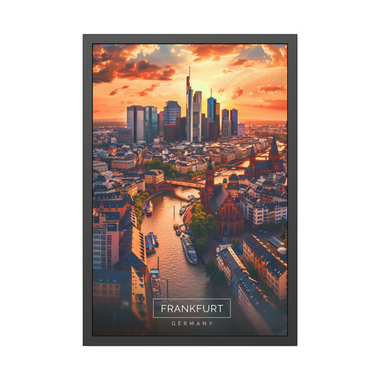 Frankfurt Skyline (Framed Paper Posters)