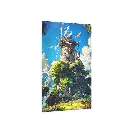 Enchanting Windmill (Metal Art Sign)