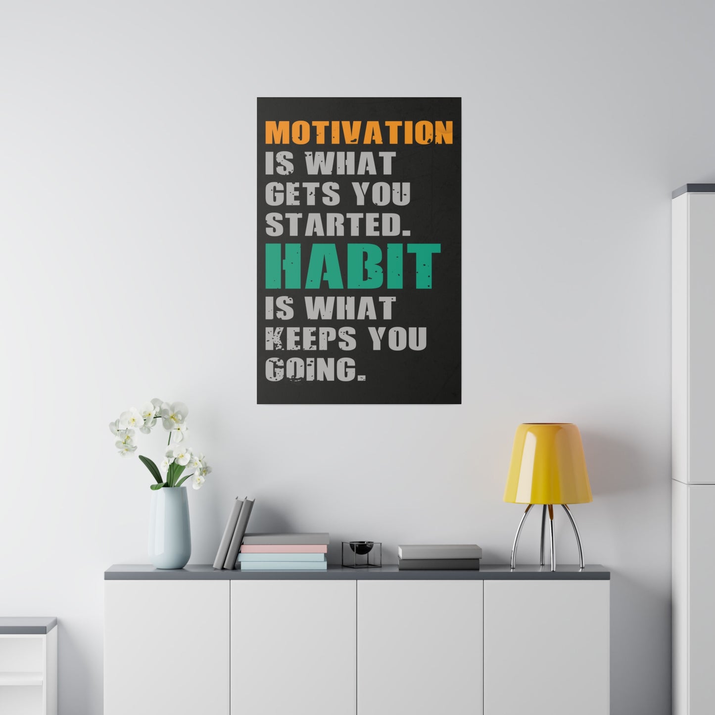 Motivation and Habit (Matte Canvas, Stretched)