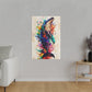 Colorful Whale Splash (Matte Canvas, Stretched)