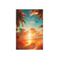 Tropical Sunset Bliss (Metal Art Sign)