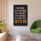 Let's Go (Metal Art Sign)