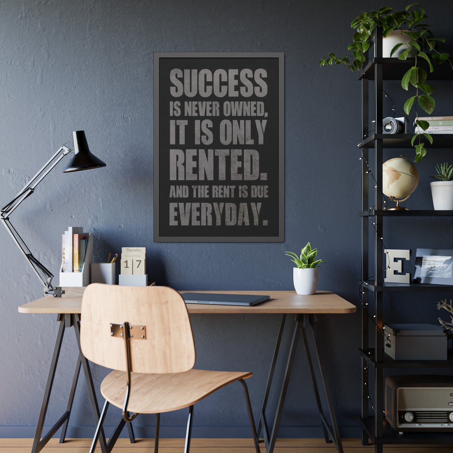 Perseverance Proverb (Framed Paper Posters)