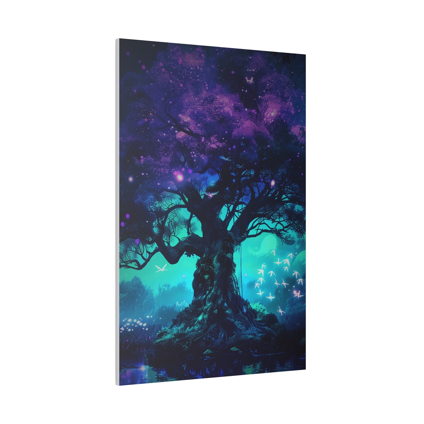 Enchanted Cosmic Tree (Matte Canvas, Stretched)