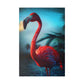 Dramatic Sky and Flamingo (Matte Canvas, Stretched)