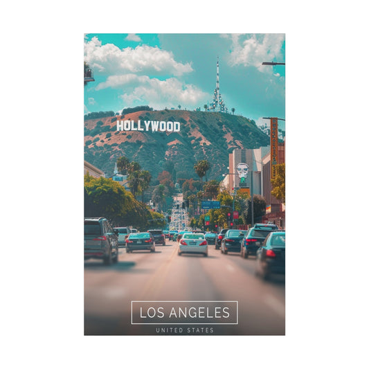 Streets of Stardom: Hollywood (Matte Canvas, Stretched)